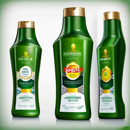 绿色瓶子的洗发水